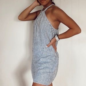 Bloomingdale’s Striped Halter Dress